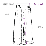 The Tanvi Pleated Pant - Medium - Upcycled