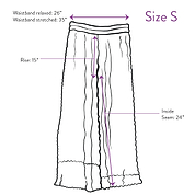 The Tanvi Pleated Pant  - Small - Upcycled