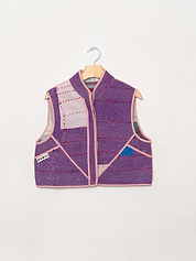 The Kaira Quilted Patchwork Kantha Vest