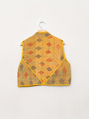 The Kaira Quilted Patchwork Kantha Vest