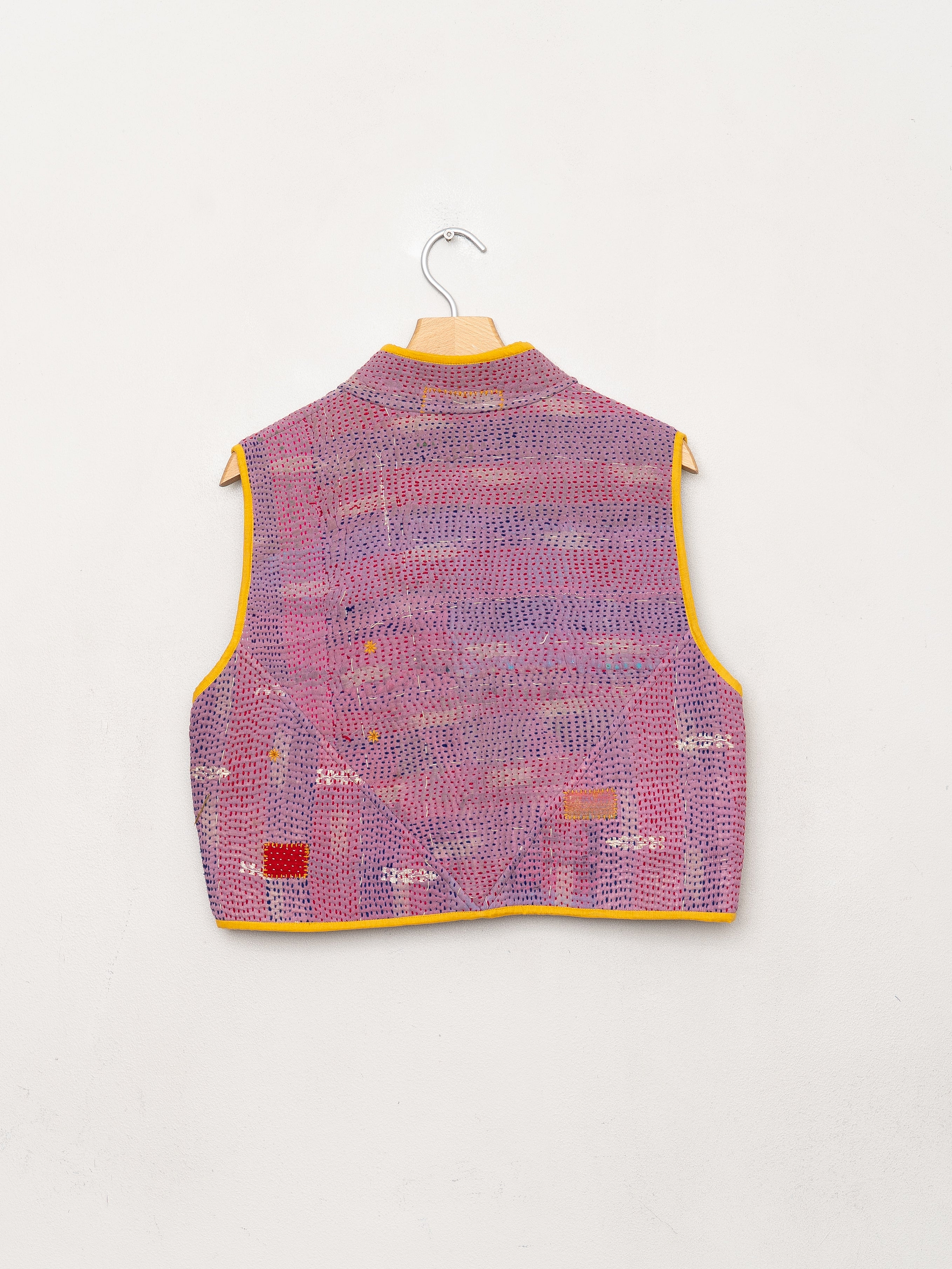 The Kaira Quilted Patchwork Kantha Vest