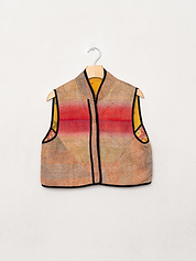 The Kaira Quilted Patchwork Kantha Vest