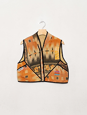 The Kaira Quilted Patchwork Kantha Vest