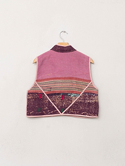 The Kaira Quilted Patchwork Kantha Vest