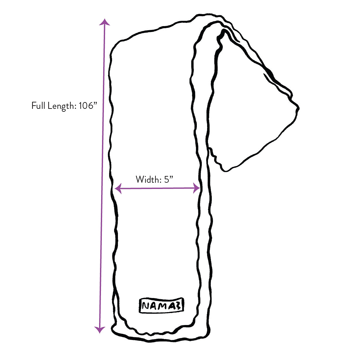 The Vishnu Skinny Scarf - Recycled Silk