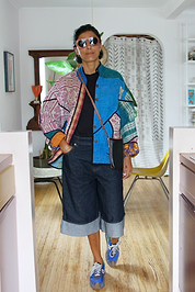 The Ladhiya Quilted Patchwork Kantha Jacket