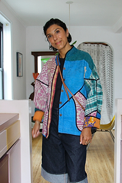 The Ladhiya Quilted Patchwork Kantha Jacket