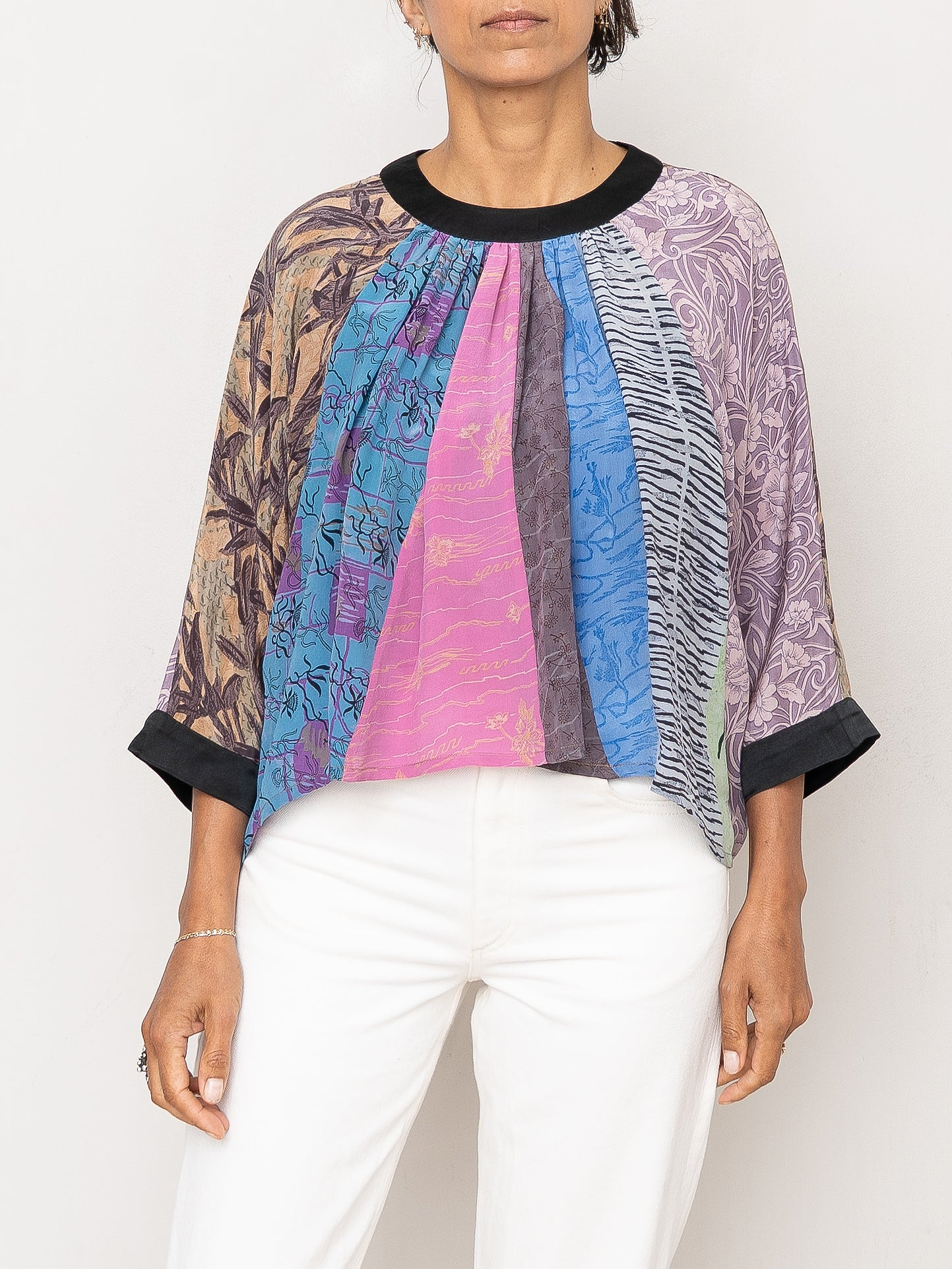 The Simmy Top  - One Size - Upcycled Silk