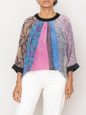 The Simmy Top  - One Size - Upcycled Silk