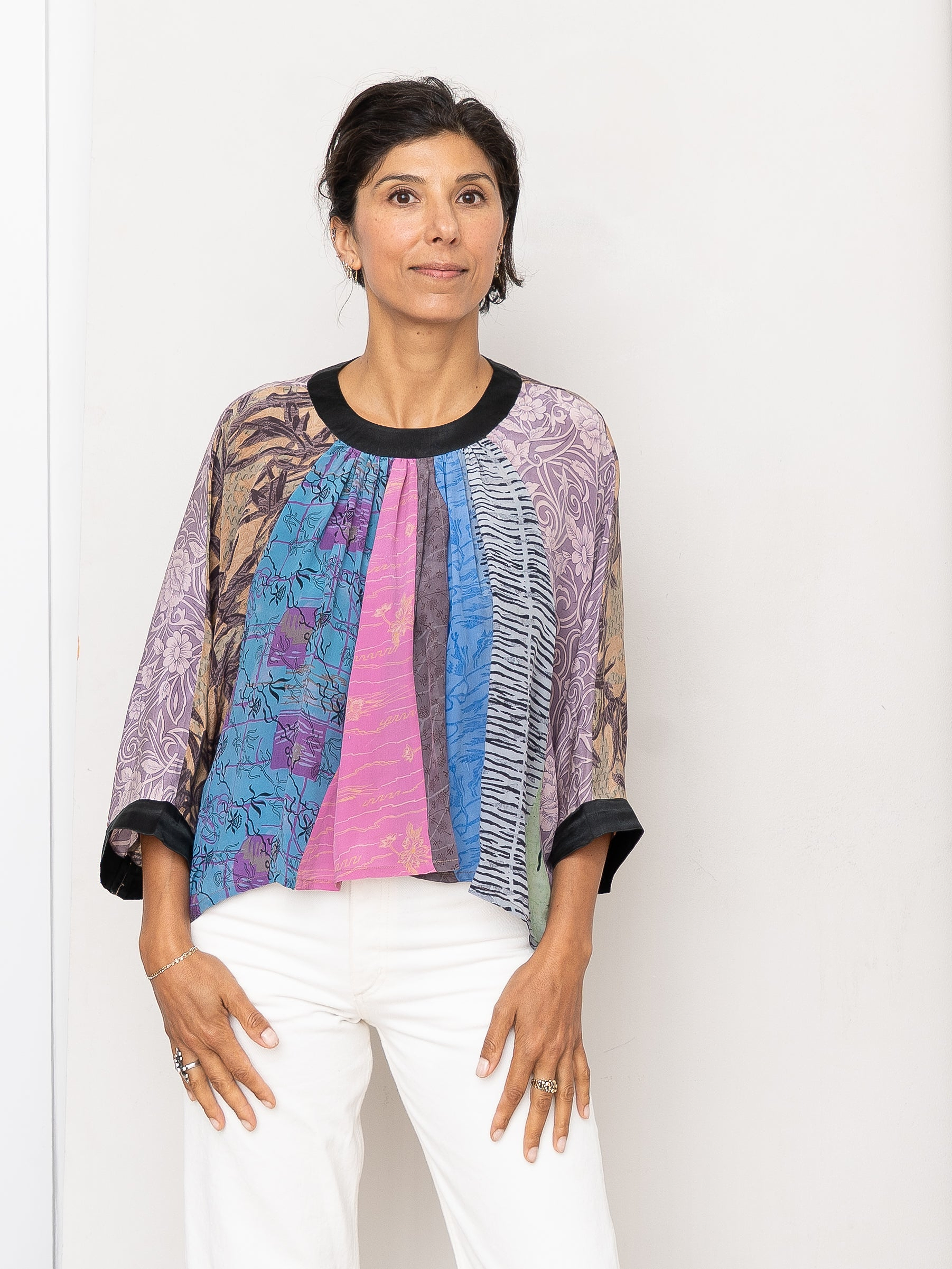 The Simmy Top  - One Size - Upcycled Silk