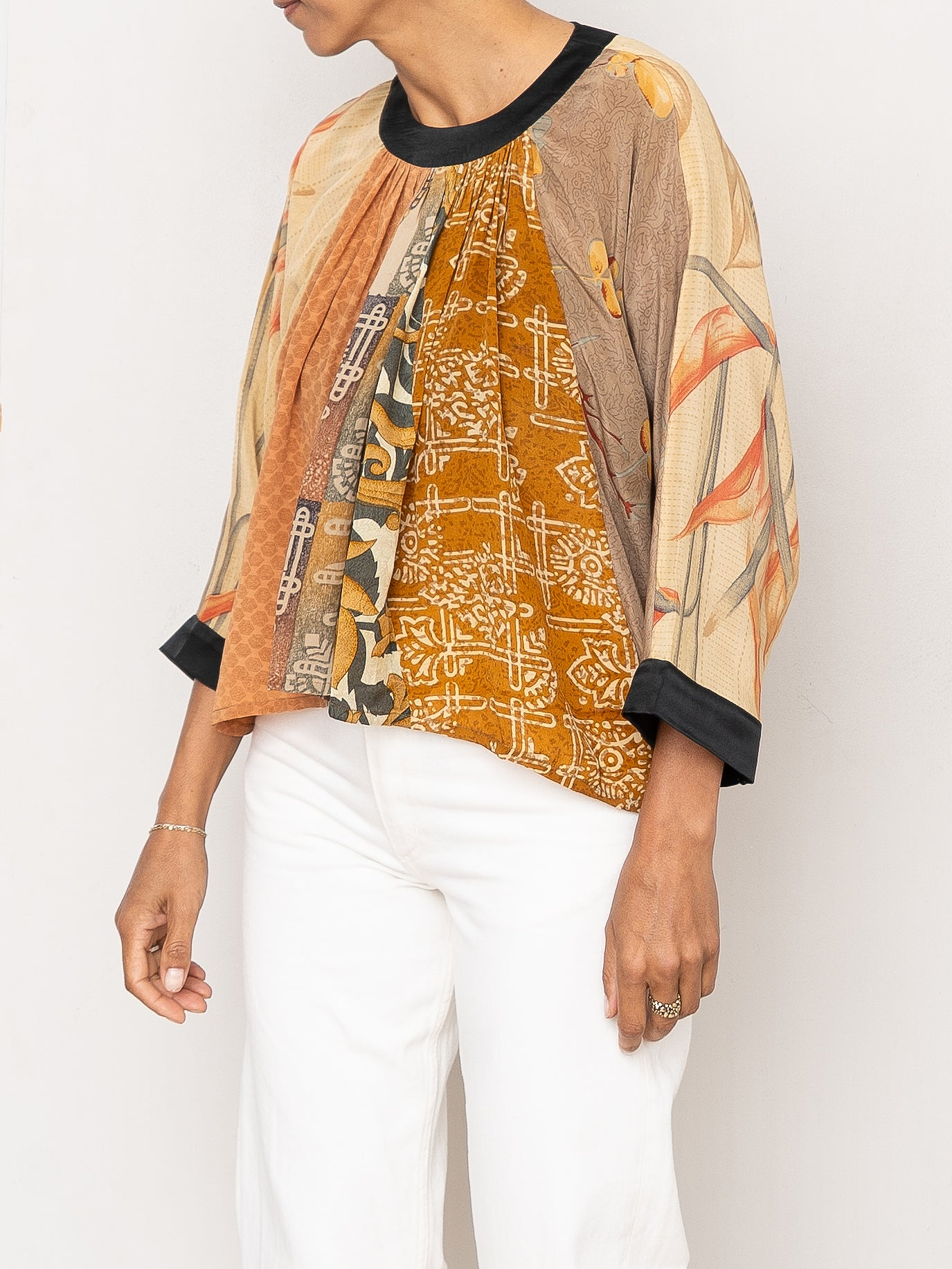 The Simmy Top  - One Size - Upcycled Silk