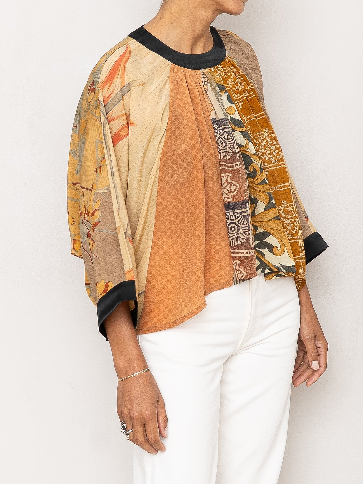 The Simmy Top  - One Size - Upcycled Silk