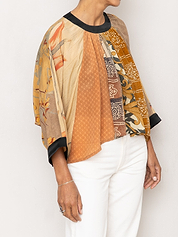 The Simmy Top  - One Size - Upcycled Silk