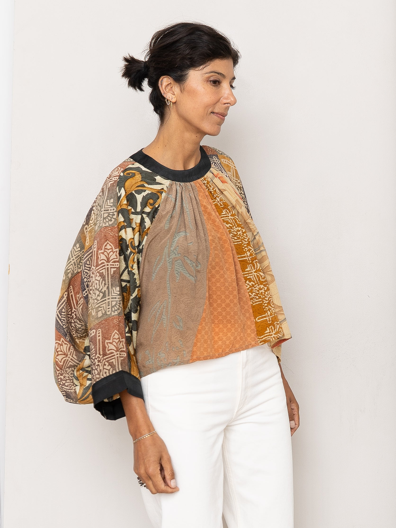 The Simmy Top  - One Size - Upcycled Silk