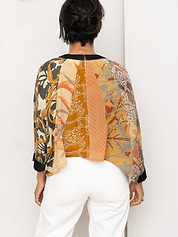 The Simmy Top  - One Size - Upcycled Silk