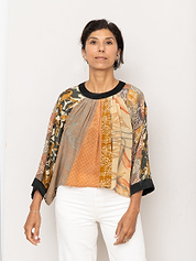 The Simmy Top  - One Size - Upcycled Silk
