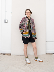 The Ladhiya Petite Suzani Cut Out Kantha Jacket
