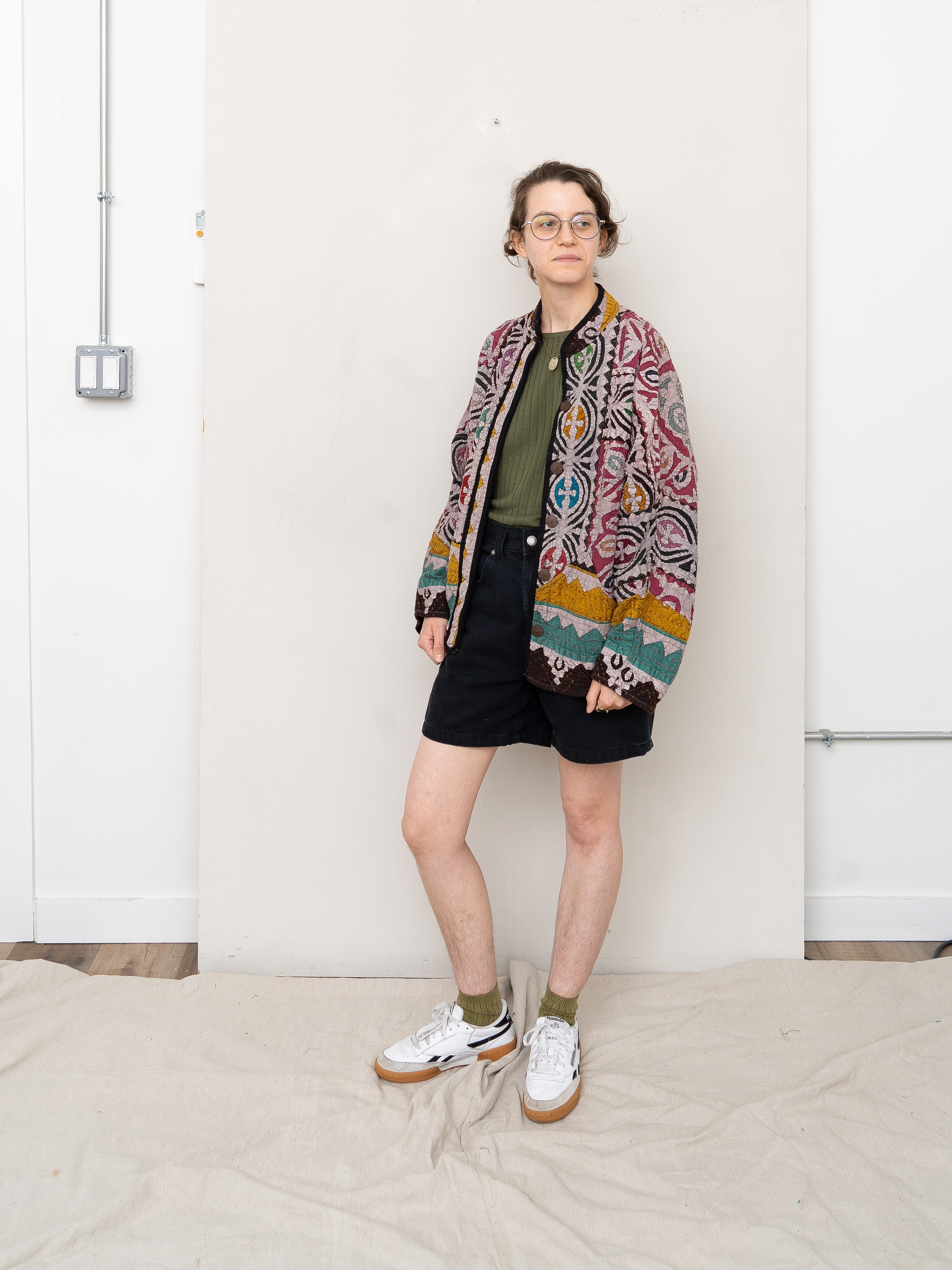 The Ladhiya Petite Suzani Cut Out Kantha Jacket