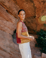 The Vishnu Knitted Vest - Small - Recycled Silk