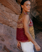 The Vishnu Knitted Vest - Small - Recycled Silk