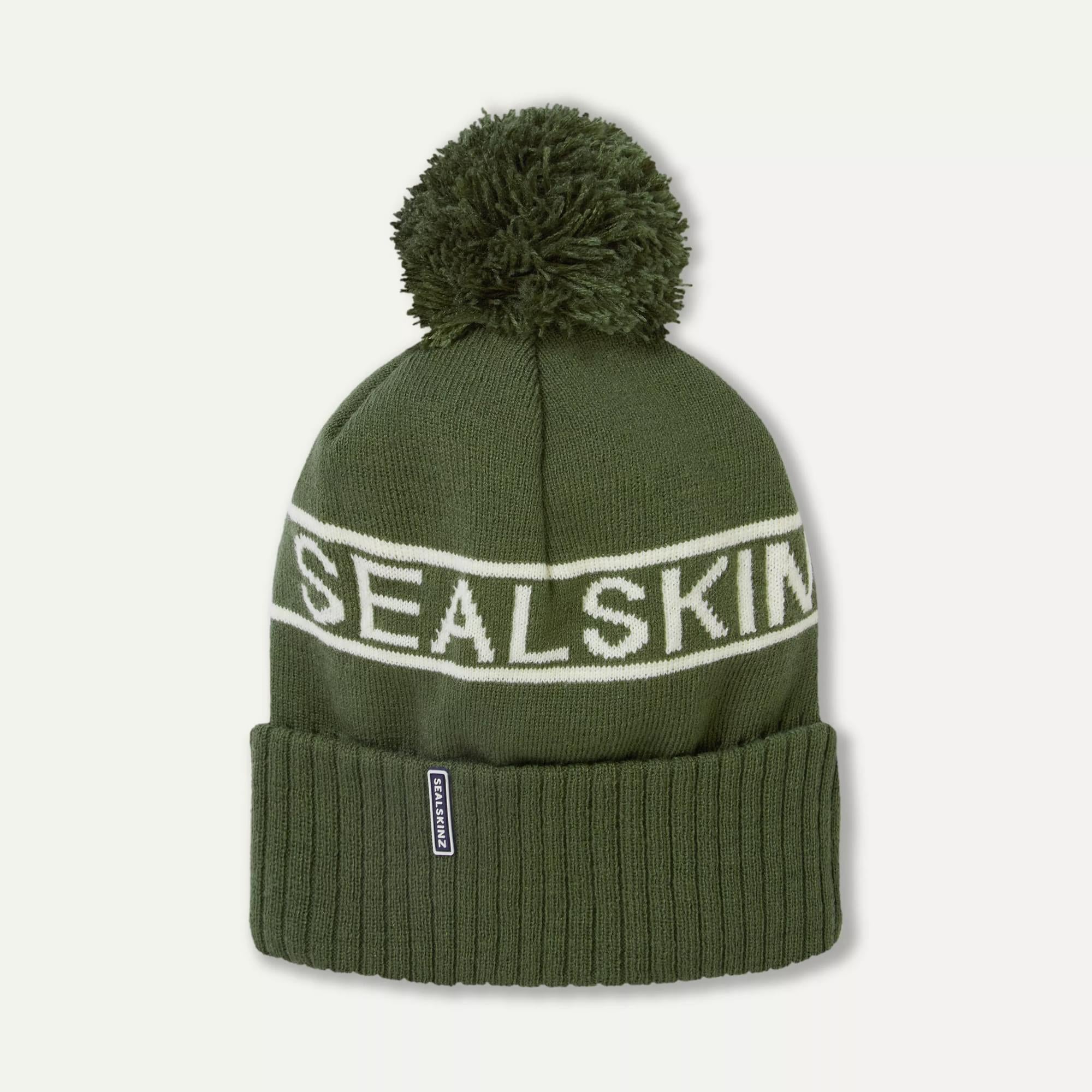 Olive green bobble hat 2025