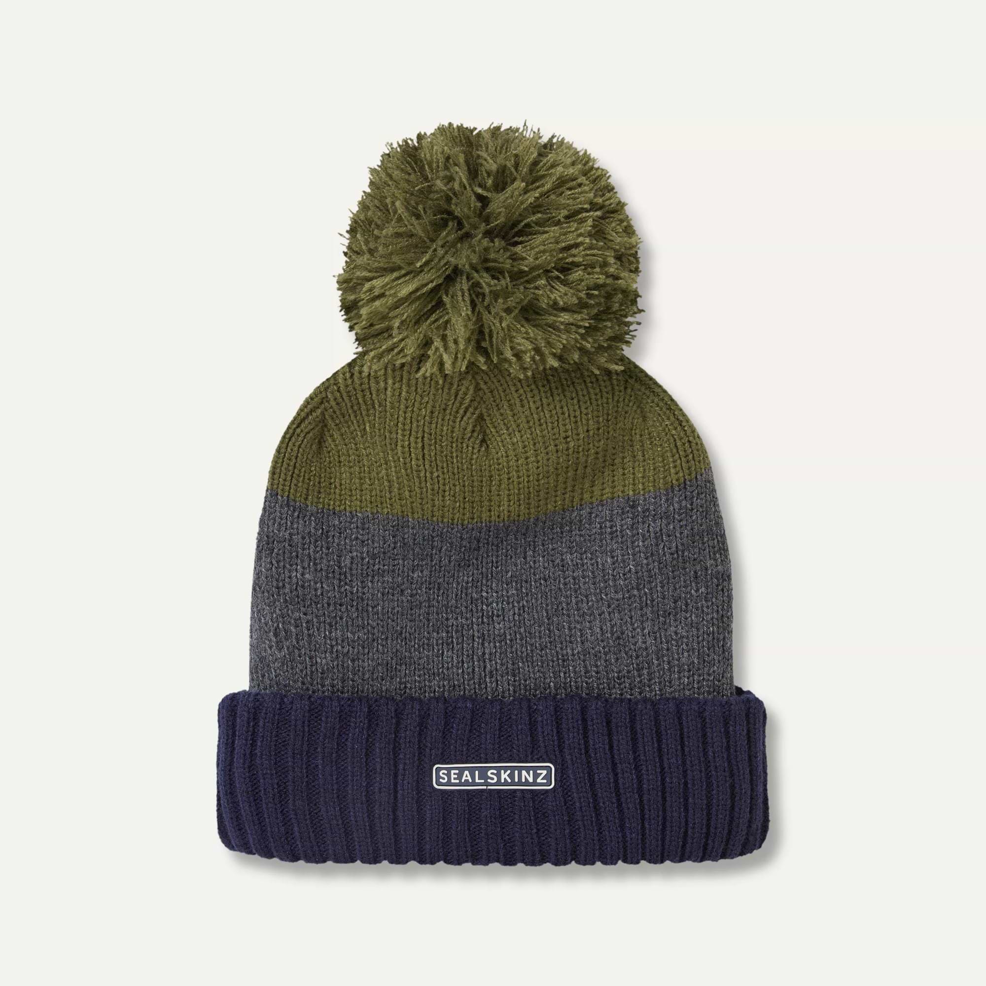 Grey bobble hat store
