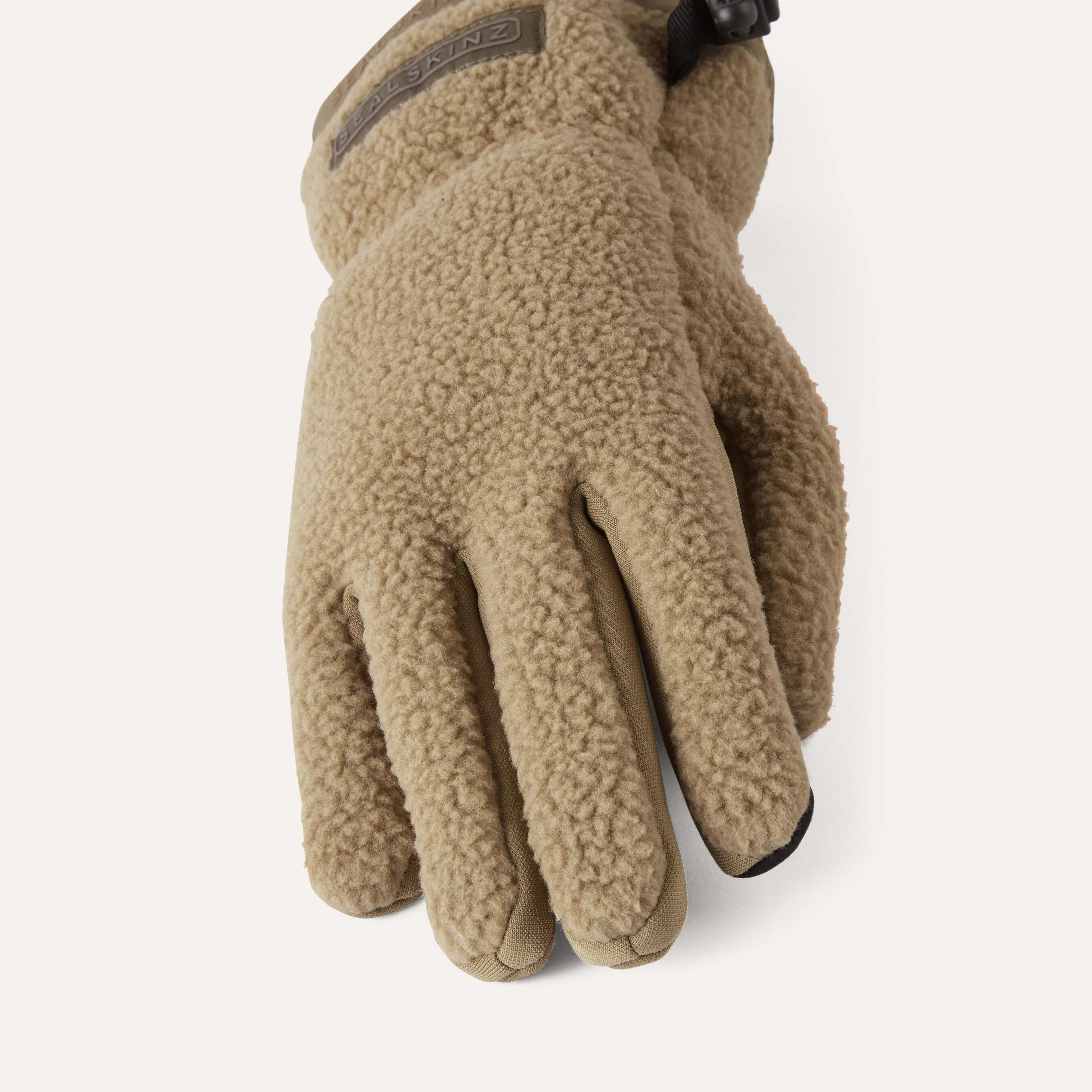 Hevirgo Ice Fishing Gloves Windproof Elastic Wristband Fleece Winter Ice Fishing Convertible Fingerless Gloves Mittens, adult Unisex, Size: One size