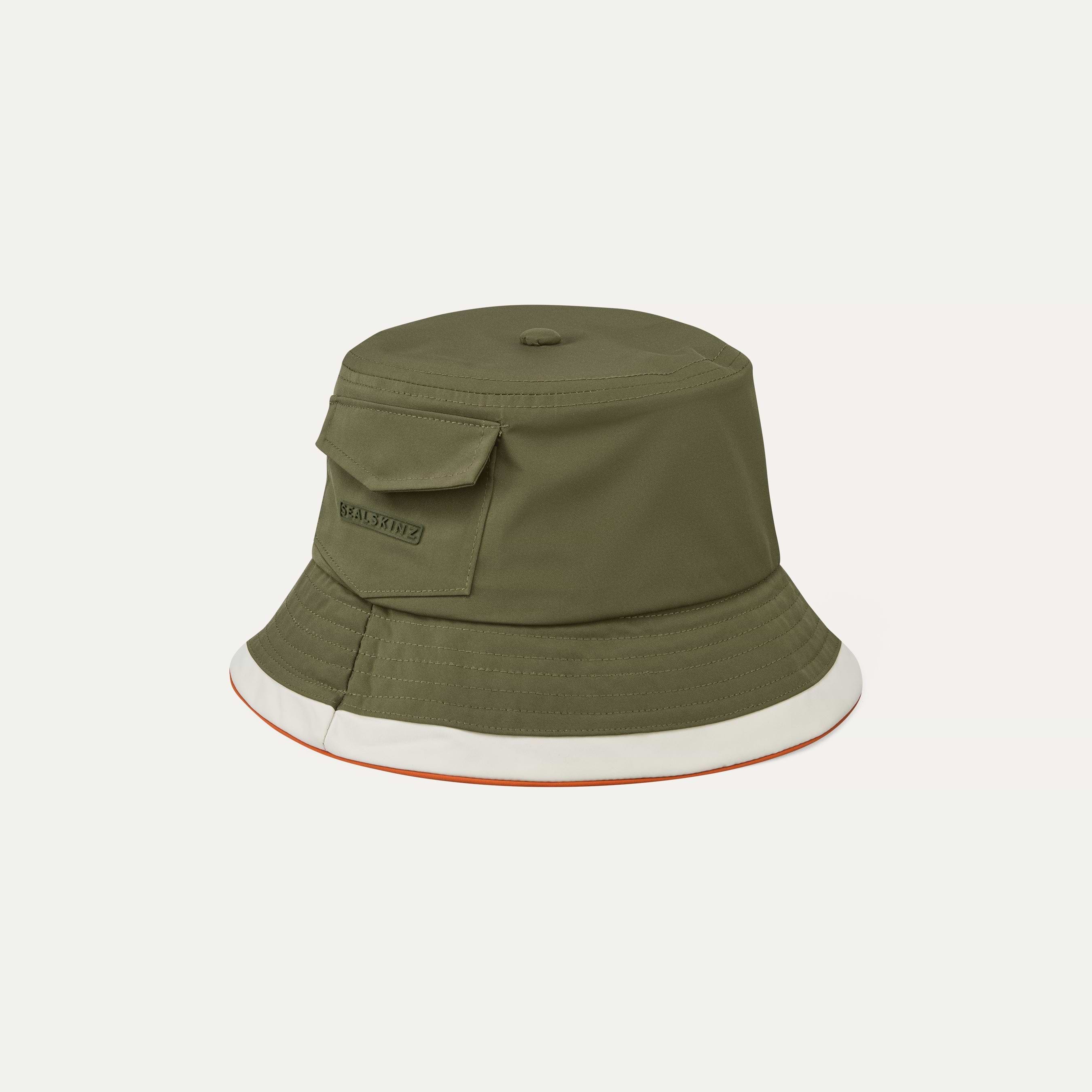Loco Skailz Mens 3D Logo Huge Scales Adjustable Bucket Hat - Blue/Red - One Size