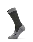 Waterproof All Weather Mid Length Sock - Size: S - Color: Black / Grey Marl