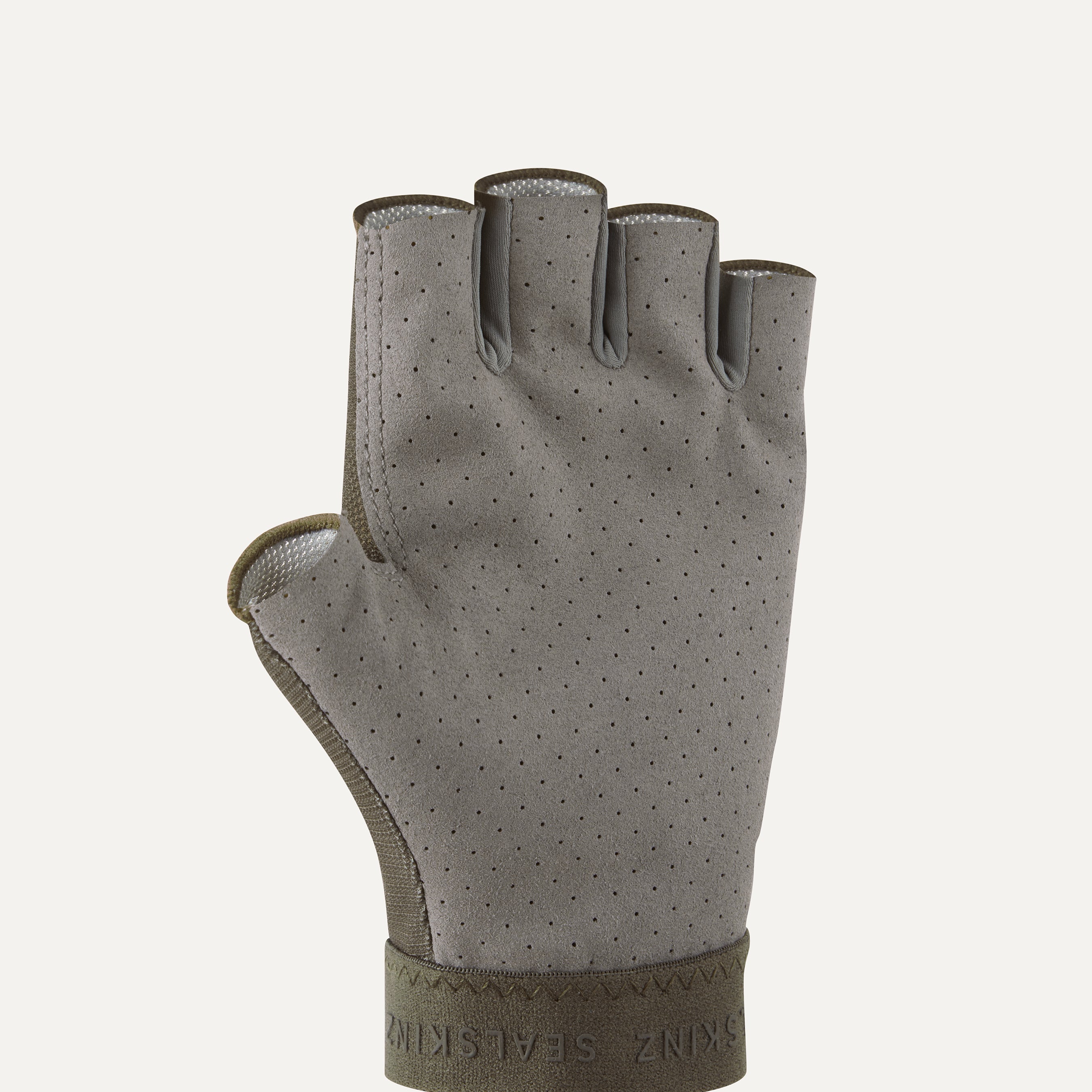 Leather cycling gloves fingerless clearance