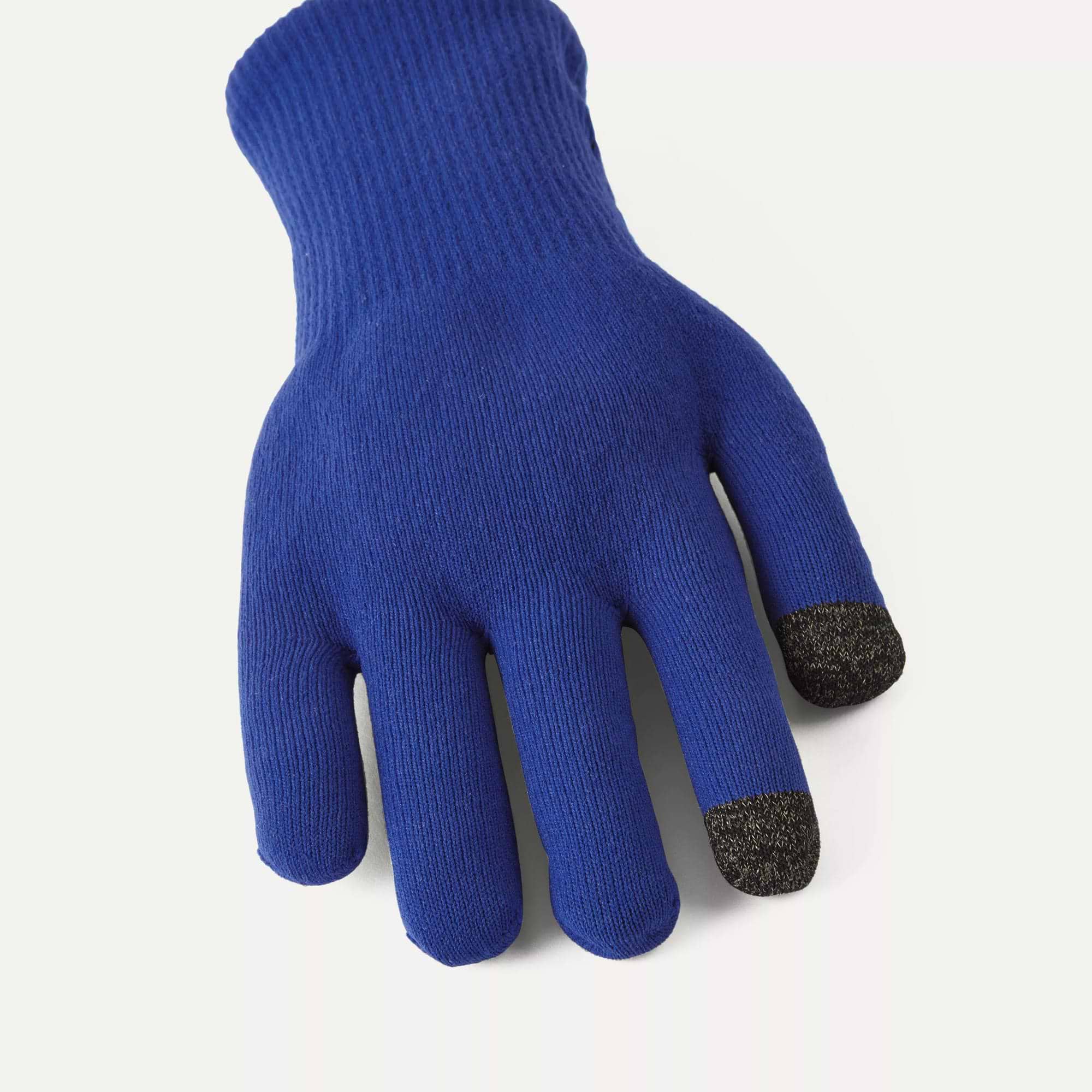 Blue sales knit gloves