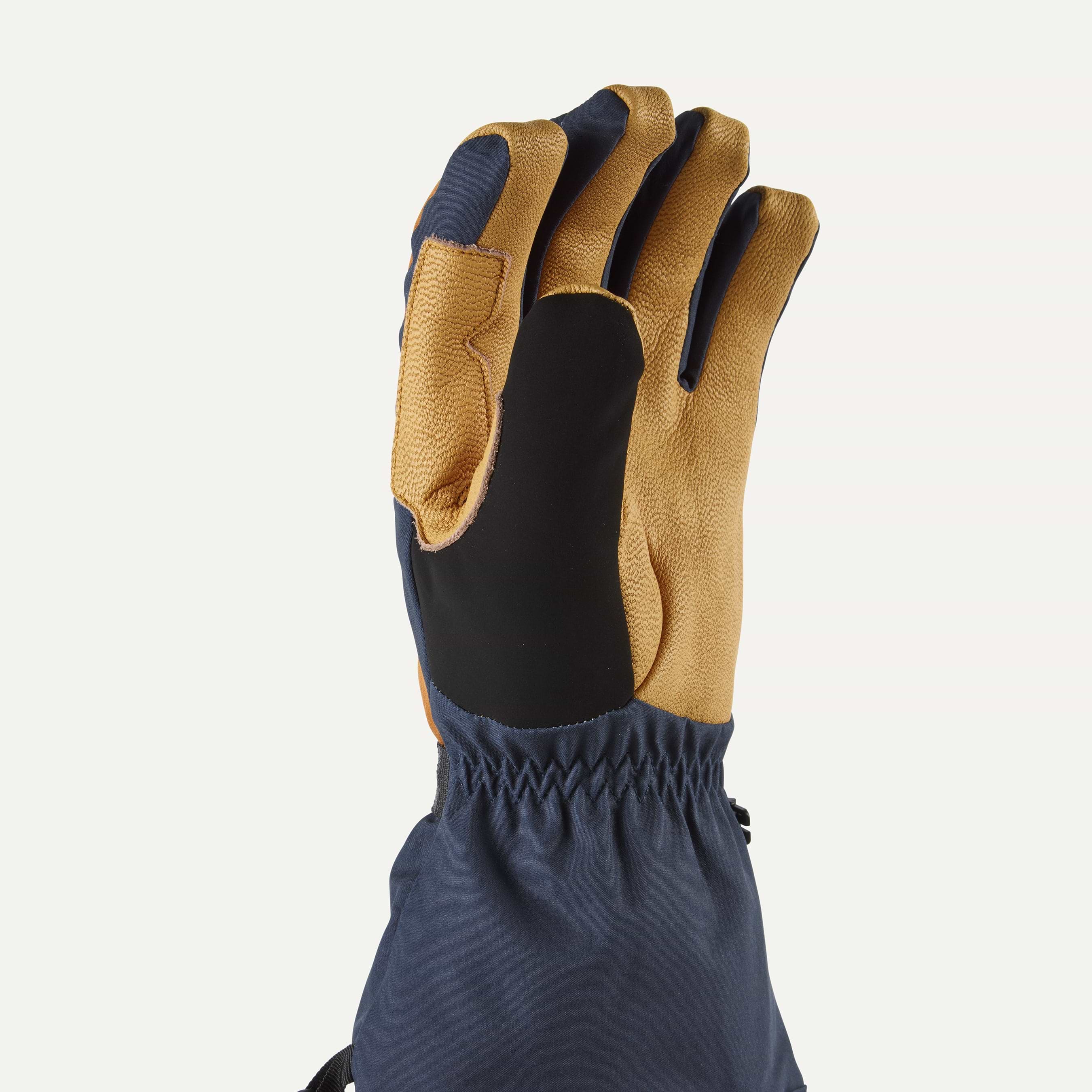Waterproof leather ski gloves on sale