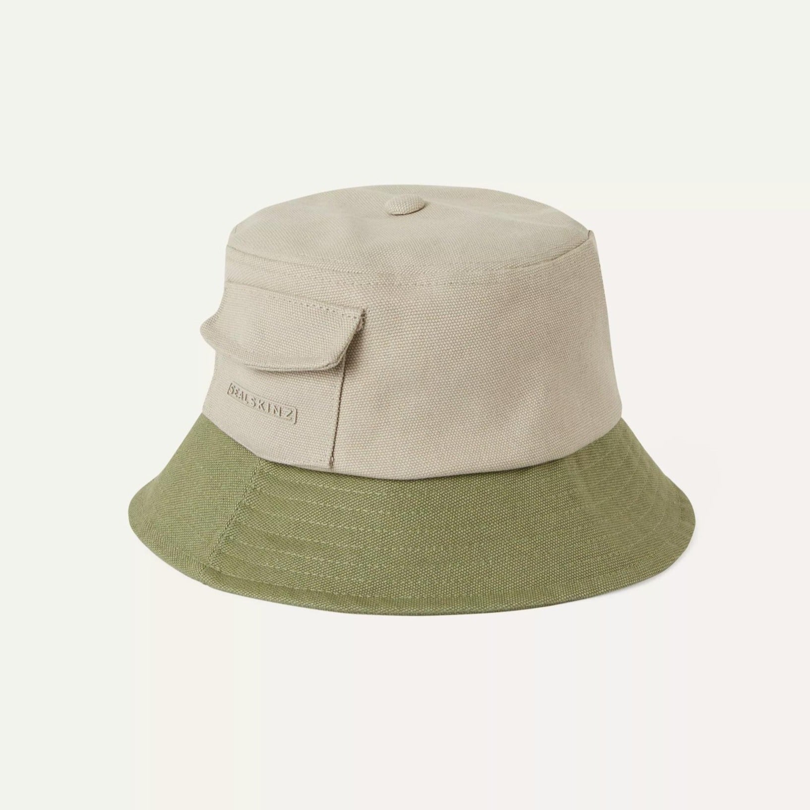 Wave Bucket - Cotton Bucket Hat in Green