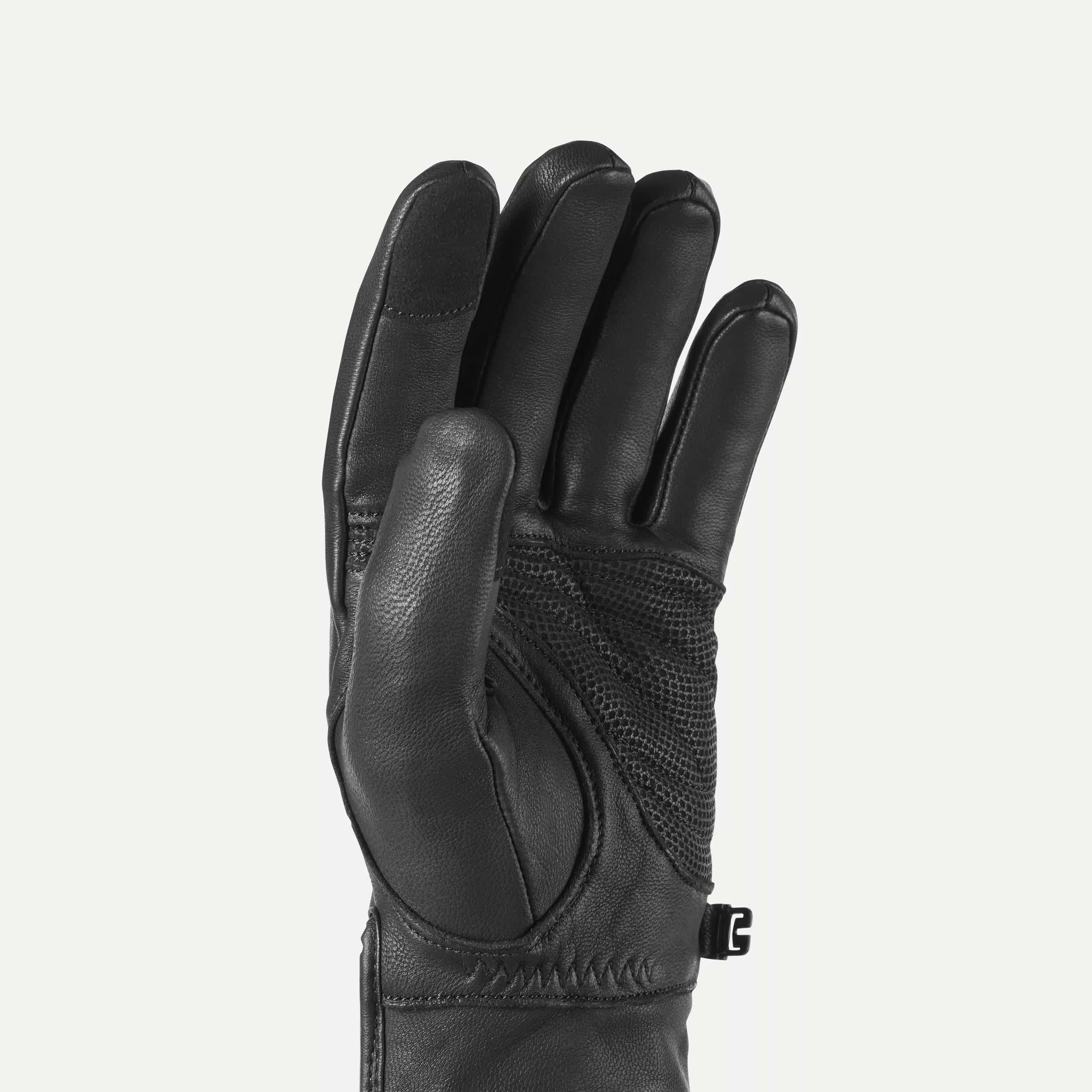 Black cold weather gloves top