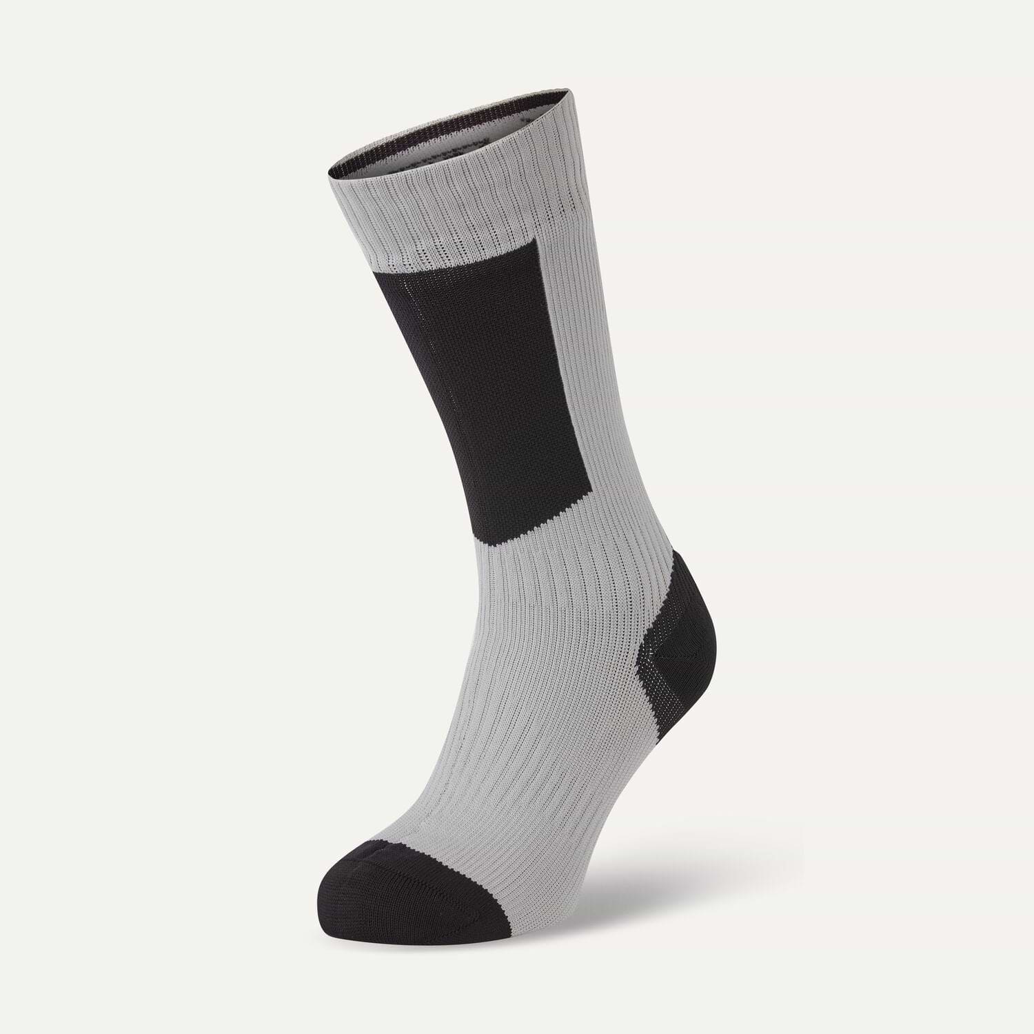 Sealskinz Stanfield Waterproof Extreme Cold Weather Mid Length Sock Black/Grey/White Unise