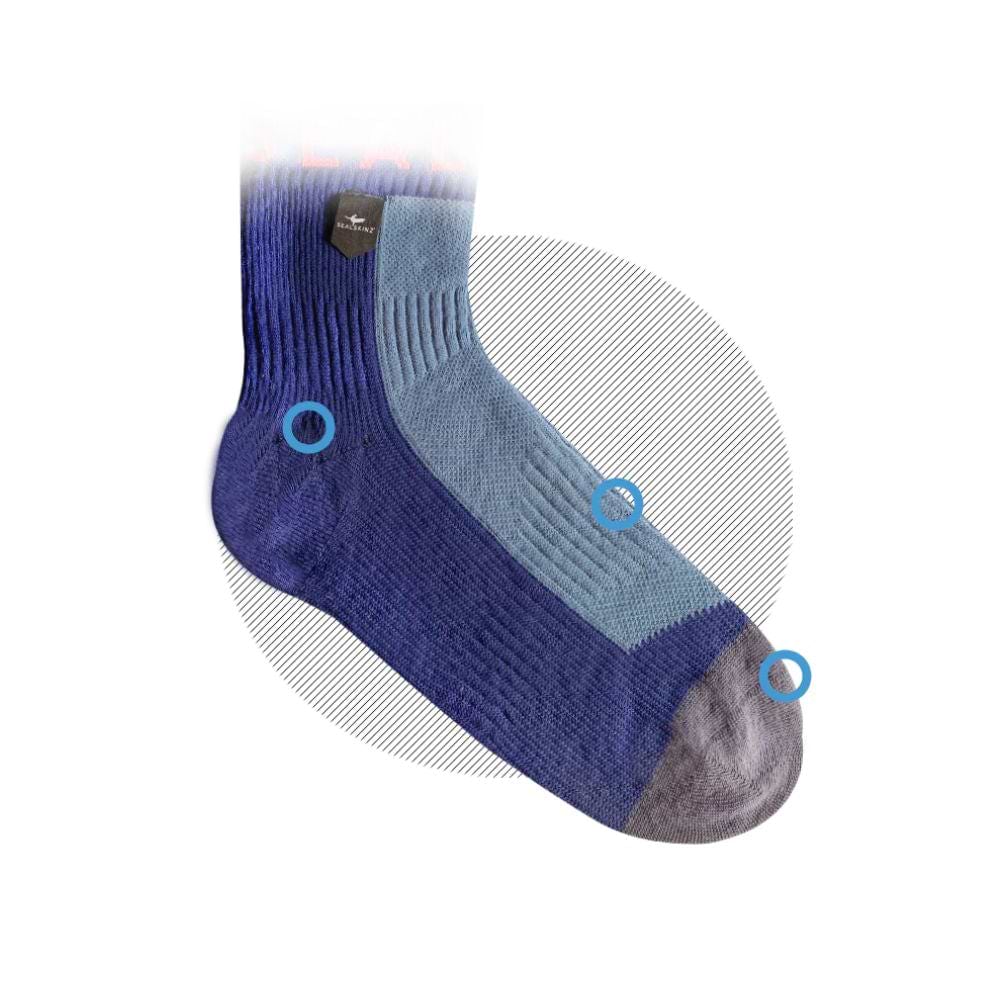 Odlo Socks Quarter Ceramicool Run Loden Frost Trail running socks :  Snowleader