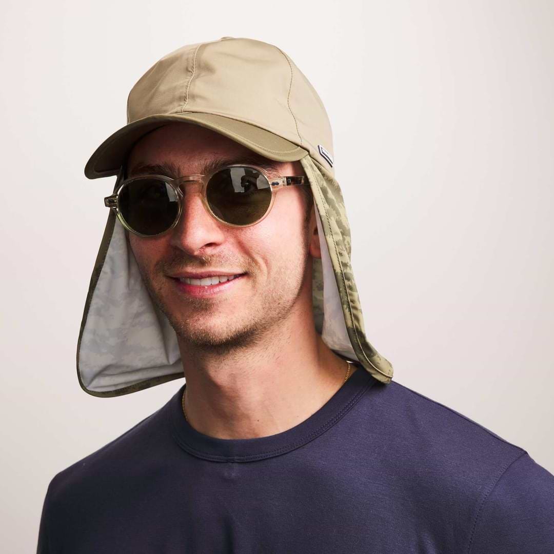 Mens Hat with Neck Flap Legionnaire cap to protect from the sun
