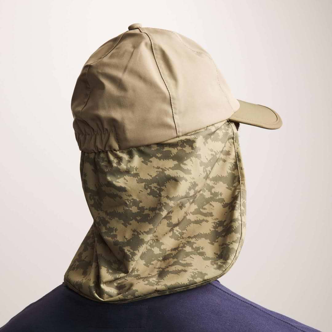 Forest Camouflage Bucket Hat with Flap Neck Cover