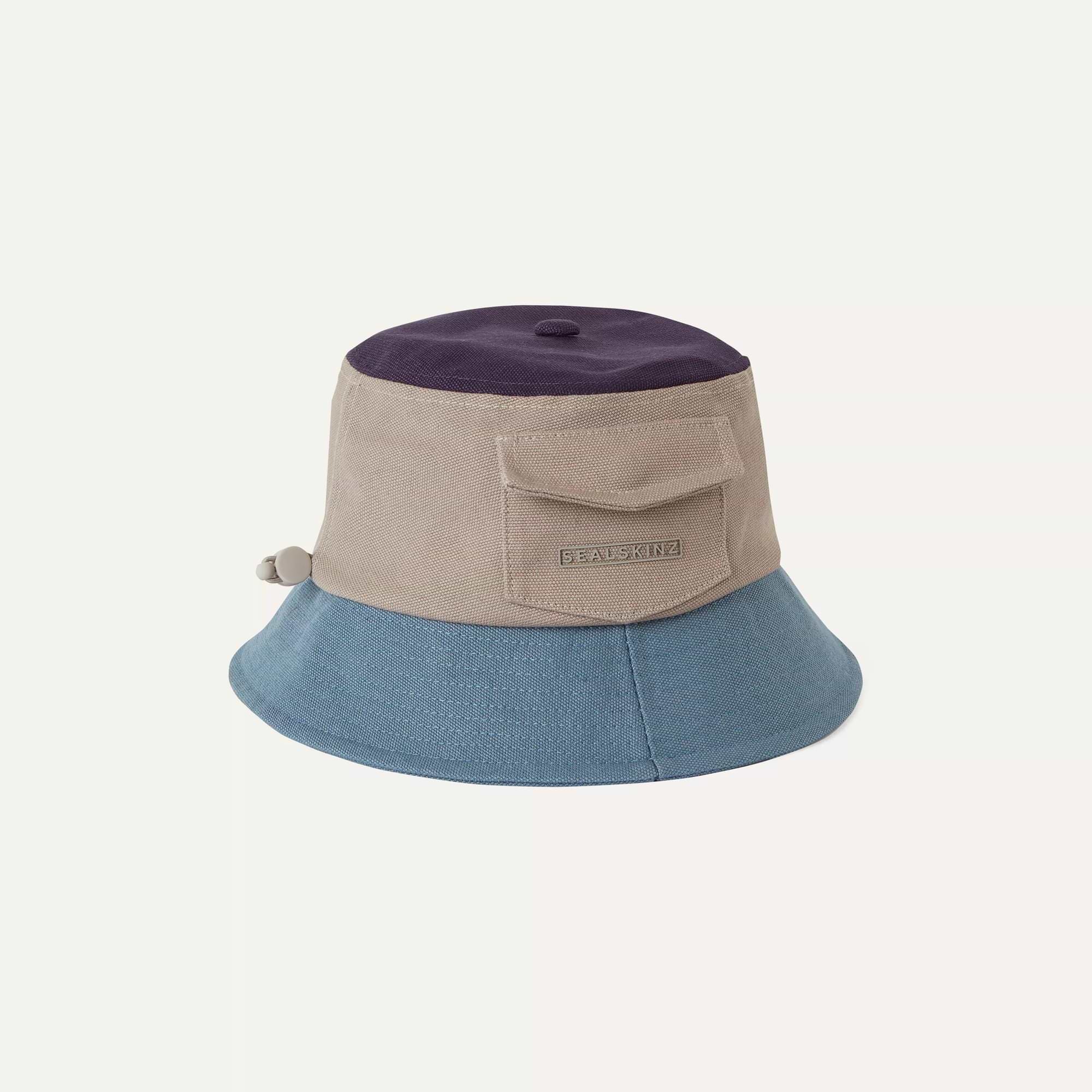 Sealskinz Waterproof Bucket Hat - Navy / Beige / Blue - S/M