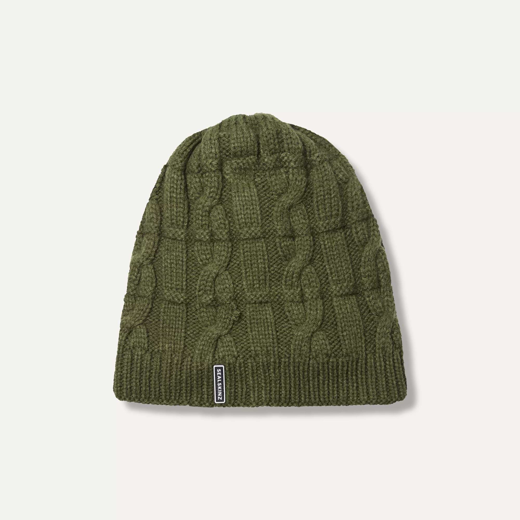 NEIGHBORHOOD Washed Cable Beanie Olive