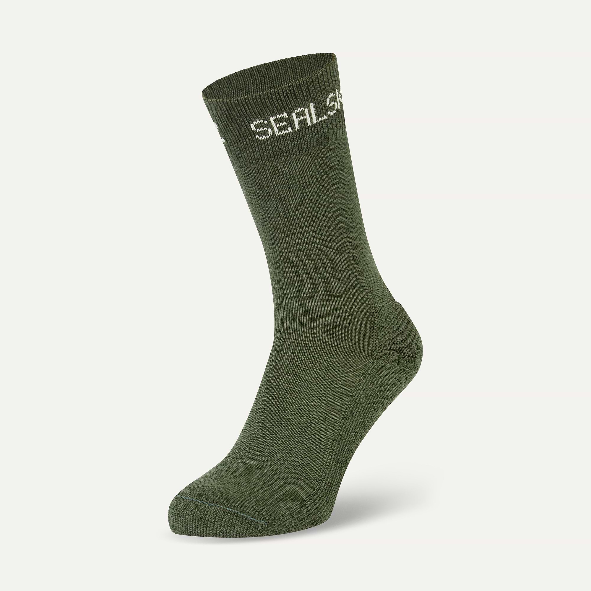 Sealskinz Suffield Solo Merino Liner Sock - Olive Sealskinz Suffield Solo Merino Liner Sock - Olive