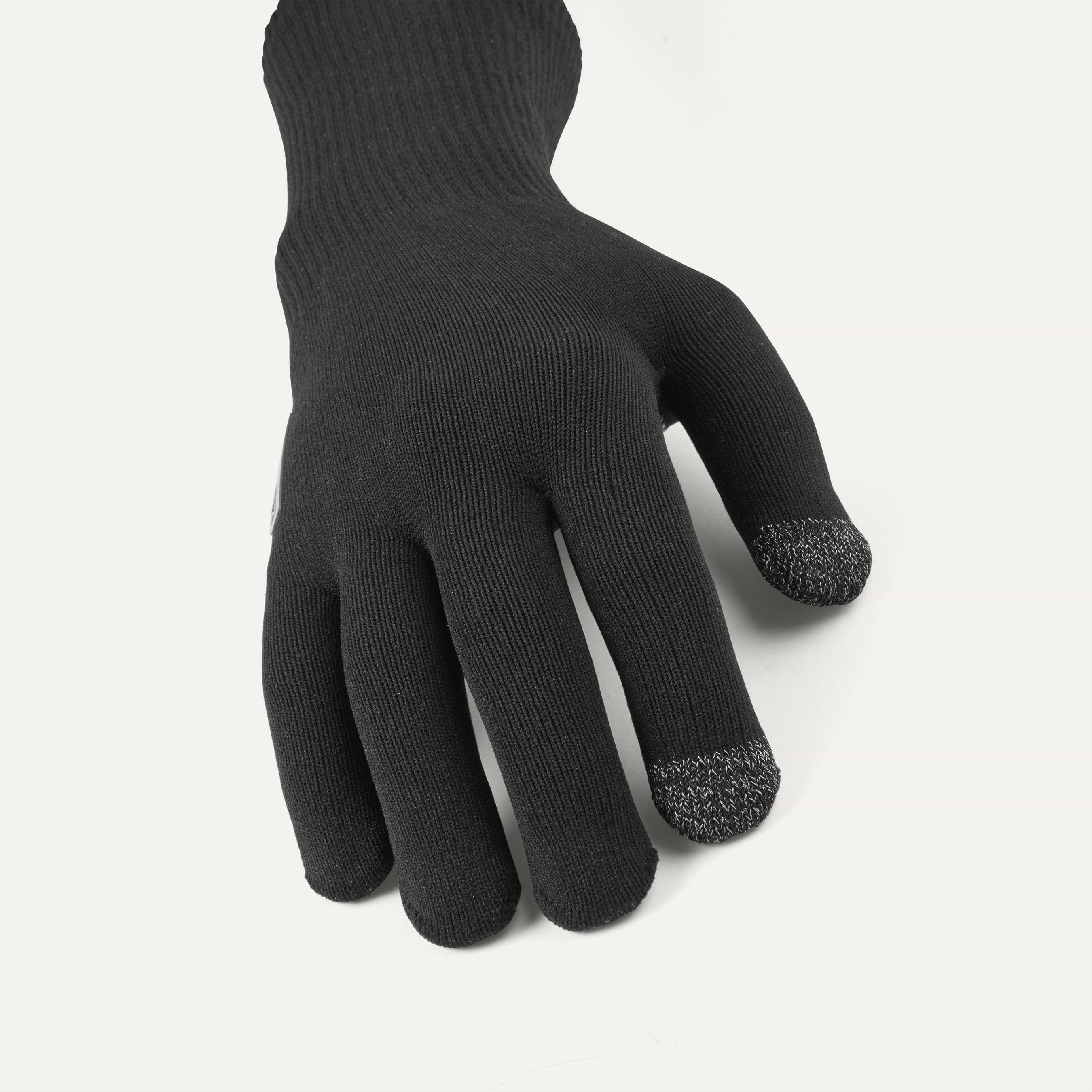 Sealskinz Waterdichte Fietshandschoen All Weather Met Ultra Grip Zwart Anmer Glove Black Sealskinz Waterdichte Fietshandschoen All Weather Met Ultra Grip Zwart Anmer Glove Black