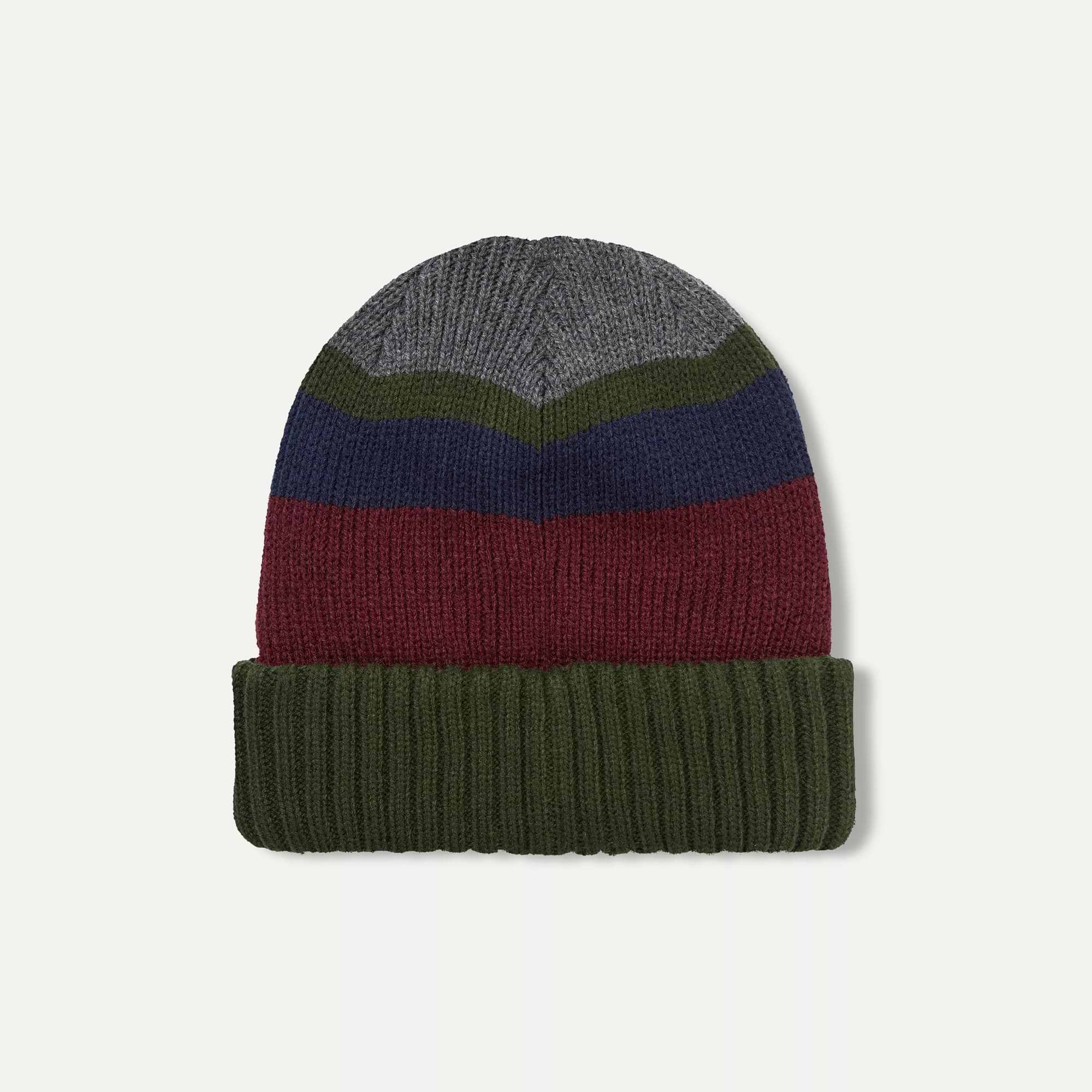 Cromer - Waterproof Cold Weather Roll Cuff Striped Beanie