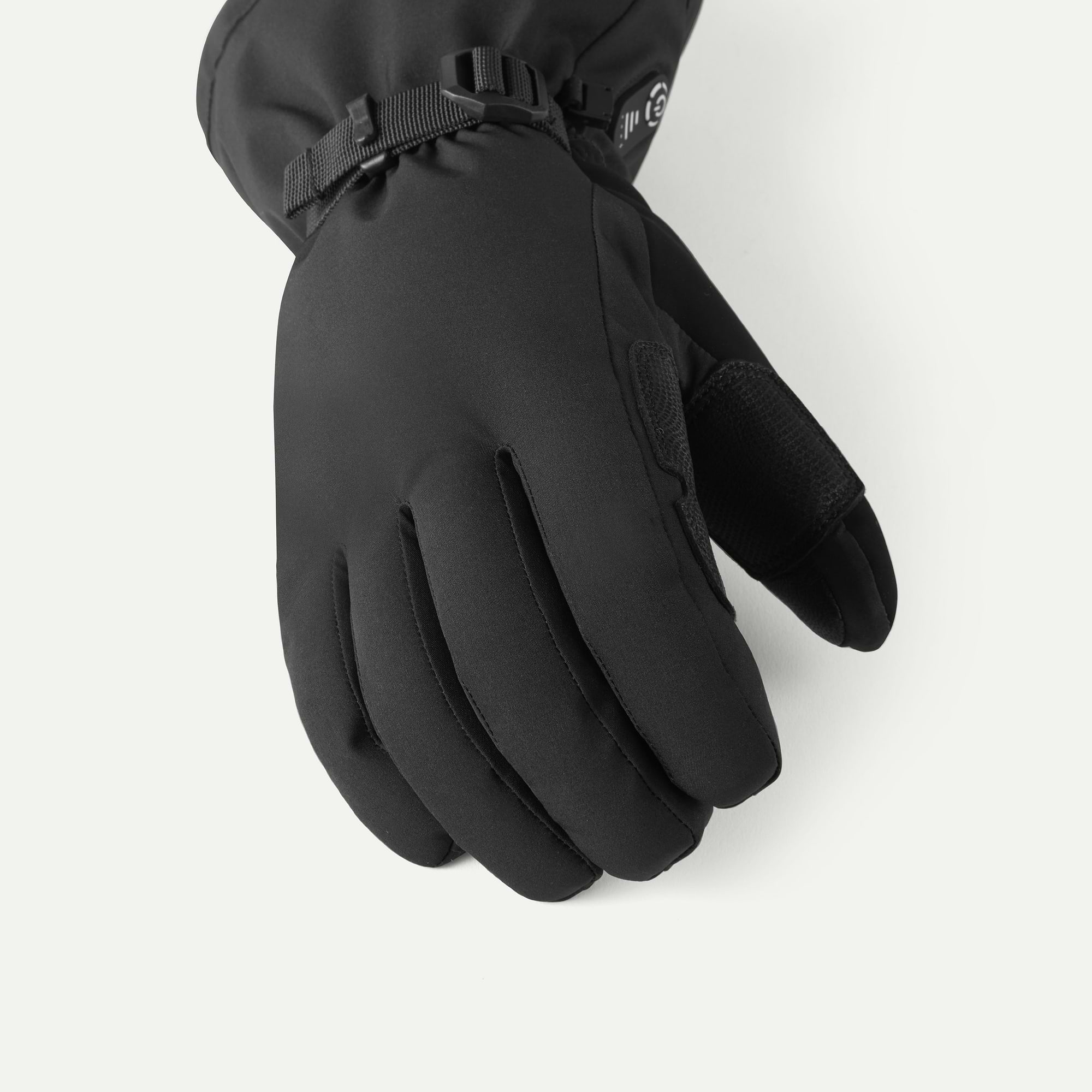 stay smart handschuhe Sealskinz Stowbridge Waterproof Automatic Heated Gauntlets - Black - Accessory size