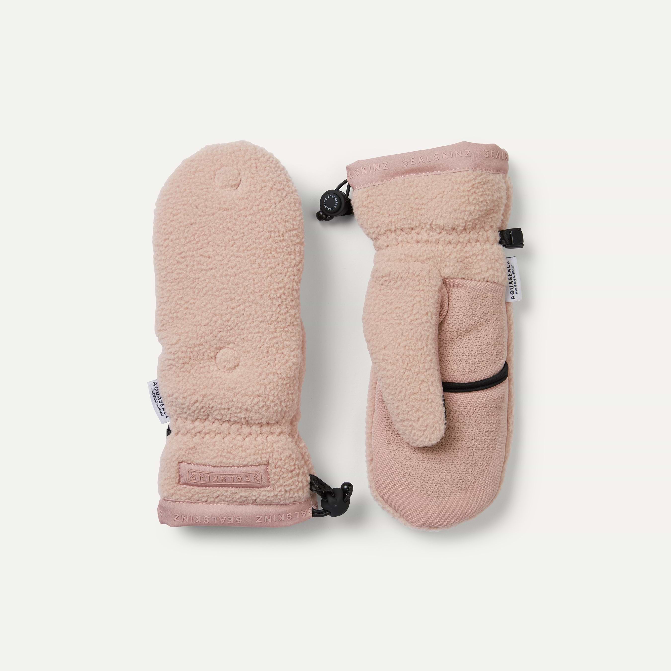 【エレガントに暖かく】HERMES Flocon mittens Womens Mittens | Zip-top Mittens with Faux Fur Lining | Echo