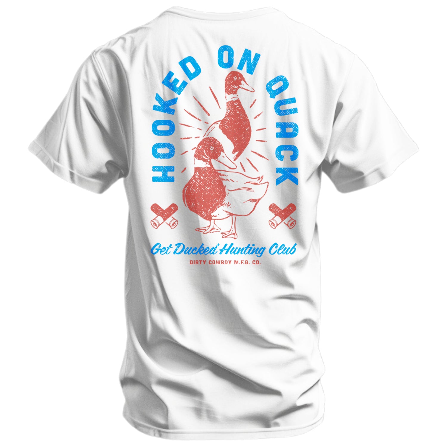 Hooked On Quack Duck Hunting Club Men's T-Shirt