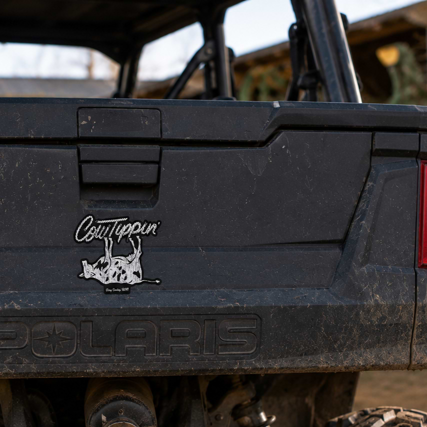 Cow Tippin' Ranch Decal