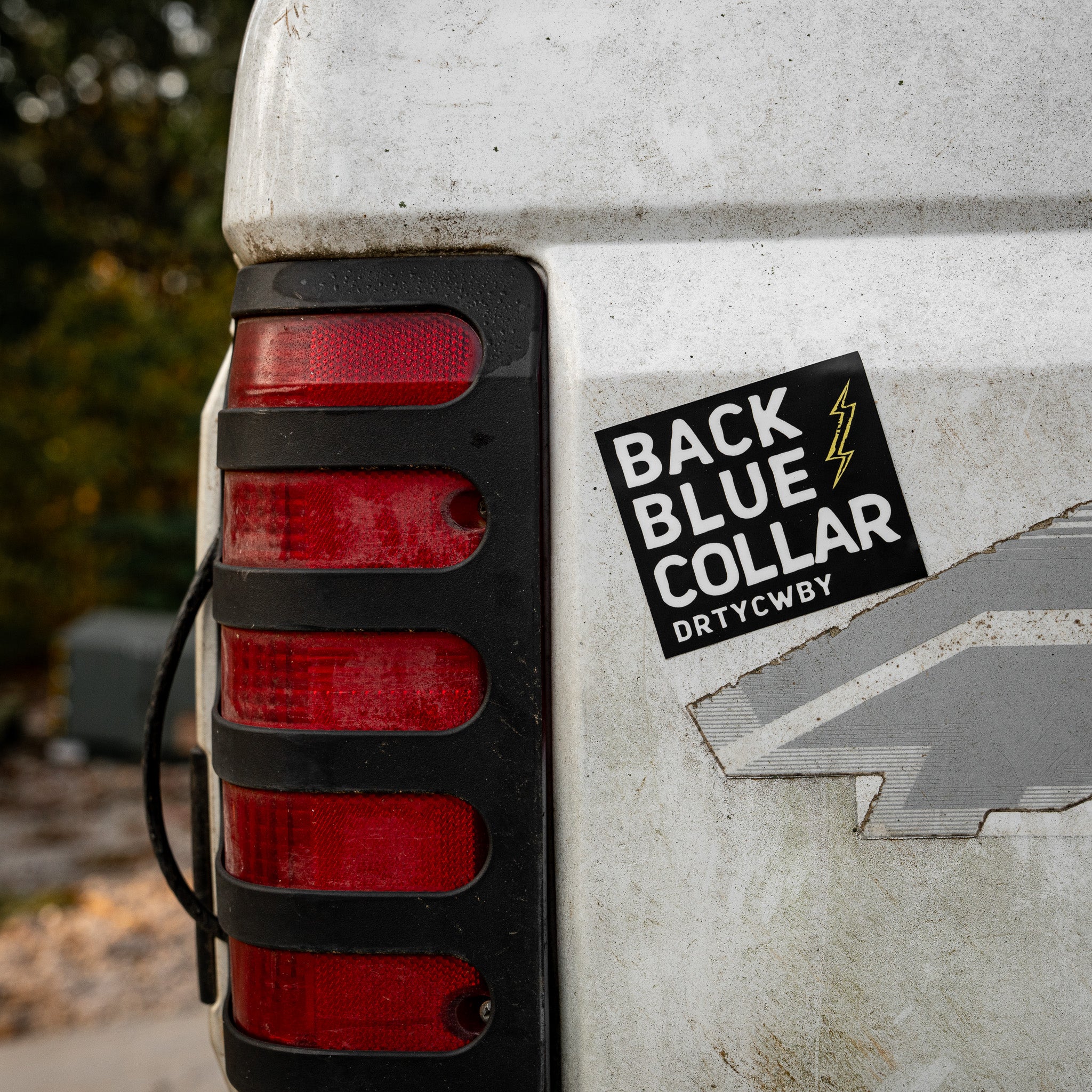 Back Blue Collar Decal - DIRTY COWBOY MFG