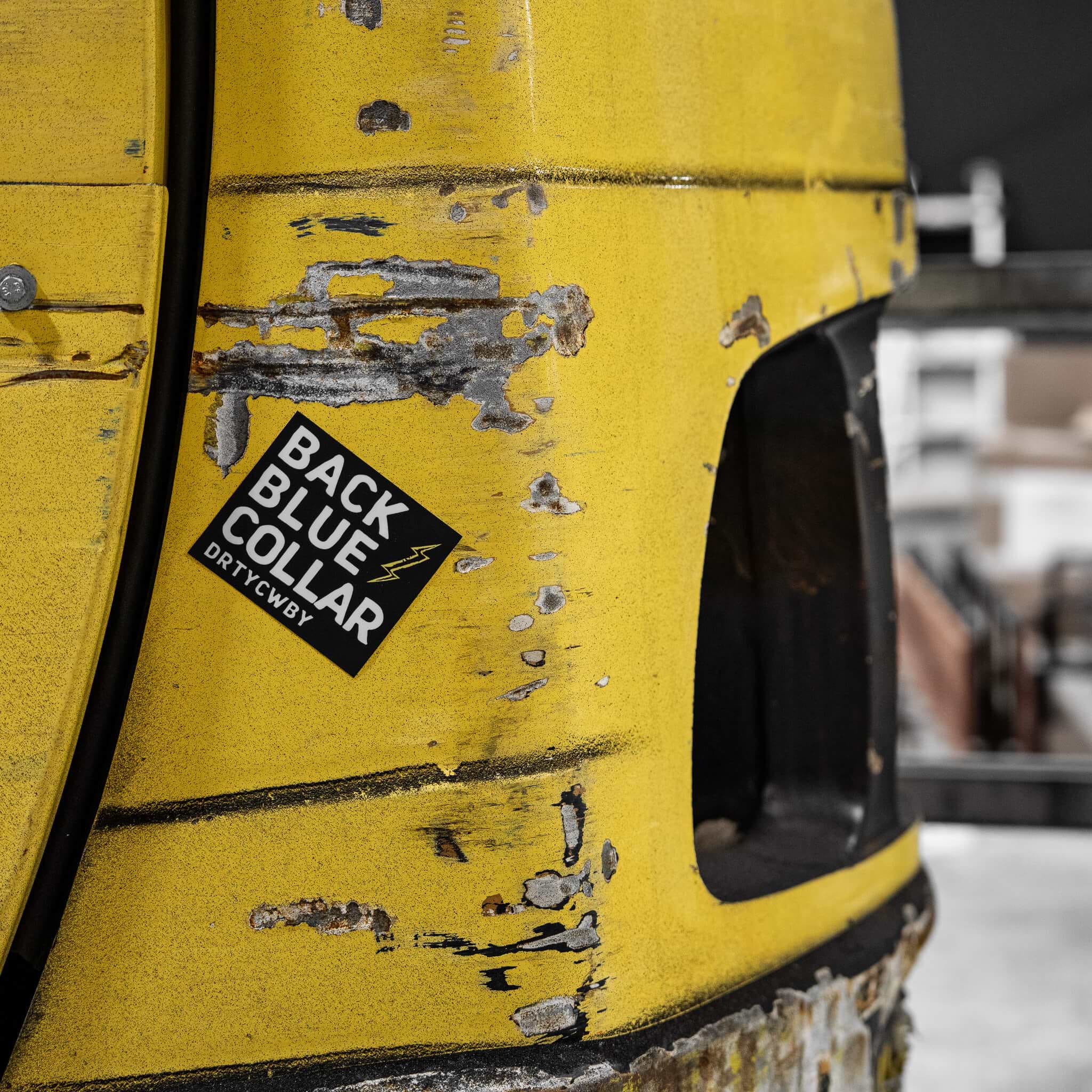 Back Blue Collar Decal - DIRTY COWBOY MFG