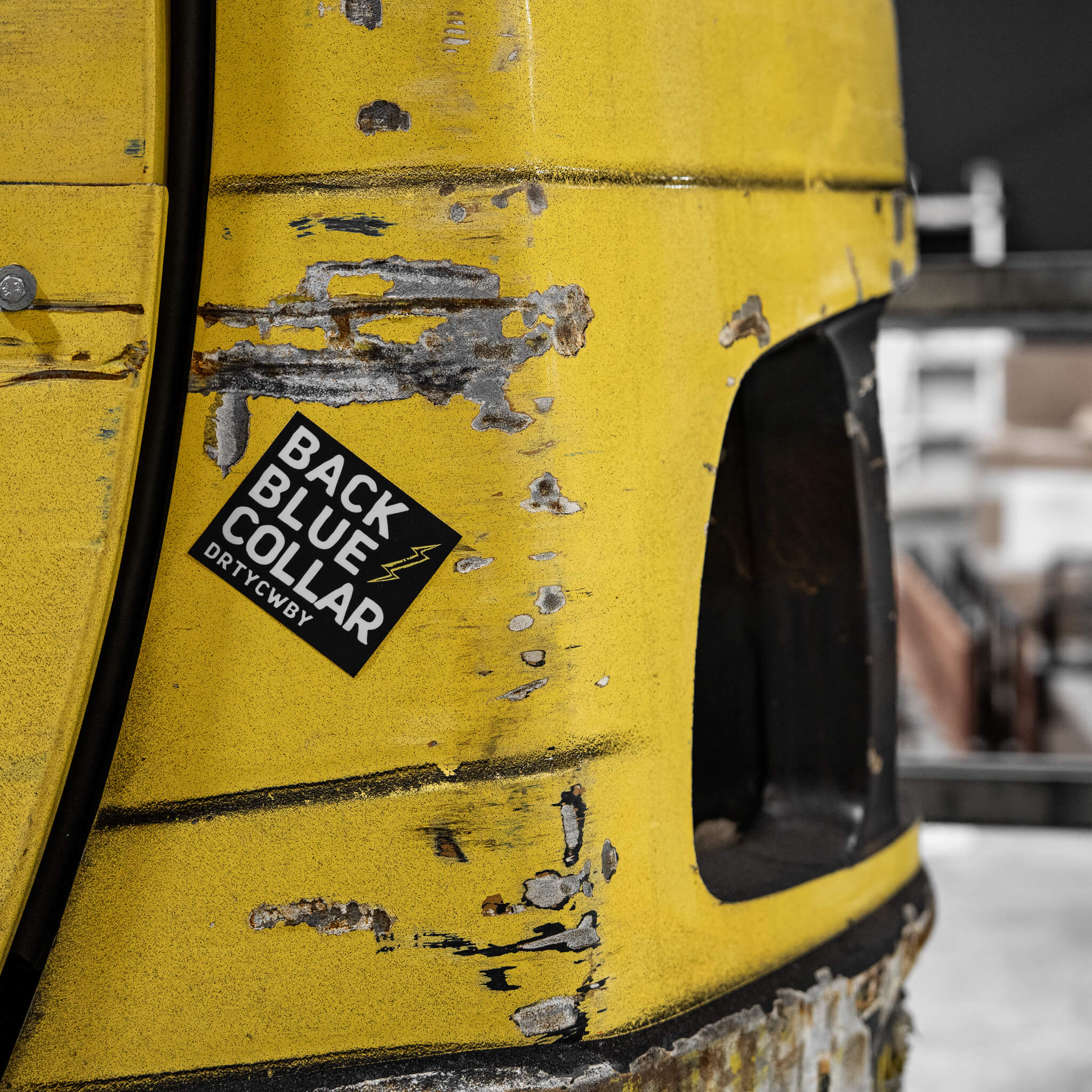 Back Blue Collar Decal - DIRTY COWBOY MFG